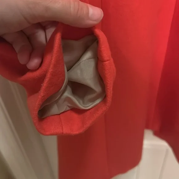JCrew wool size 4 coral coat - Picture 6 of 6